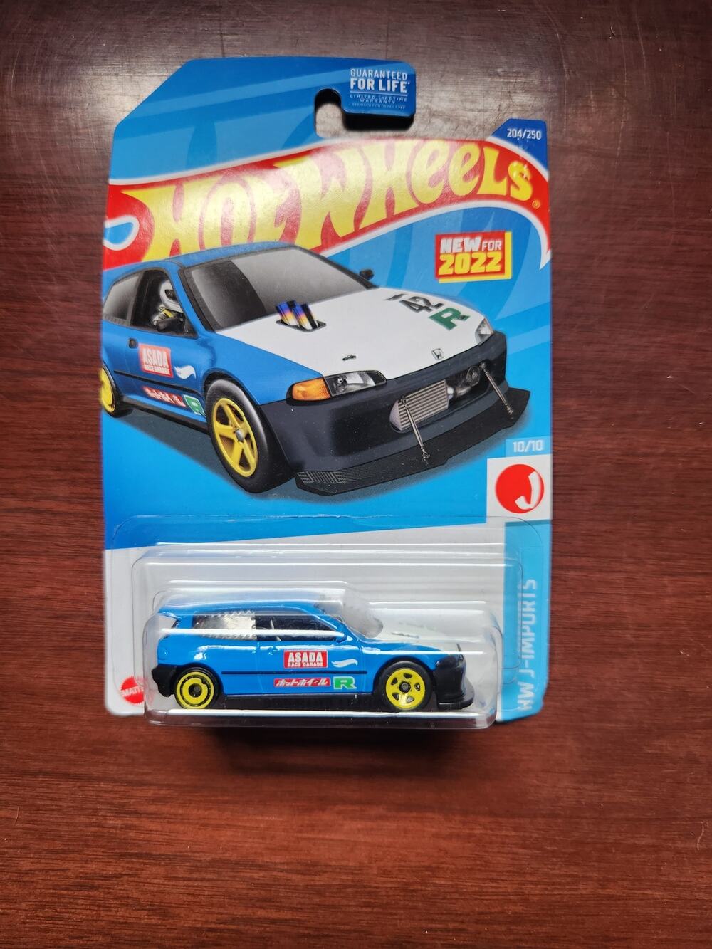 Hot Wheels 2022 HW J-Imports Honda Civic Custom Blue 10/10 New